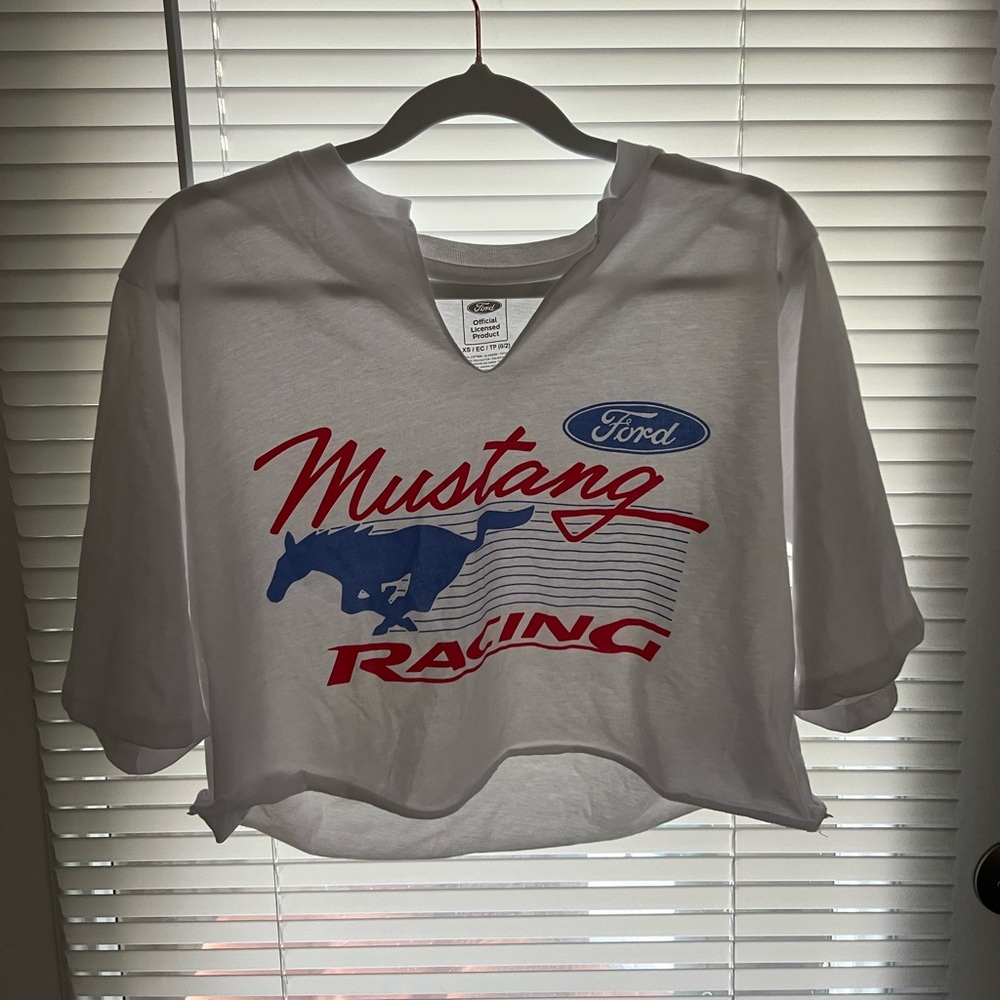White Mustang Tee